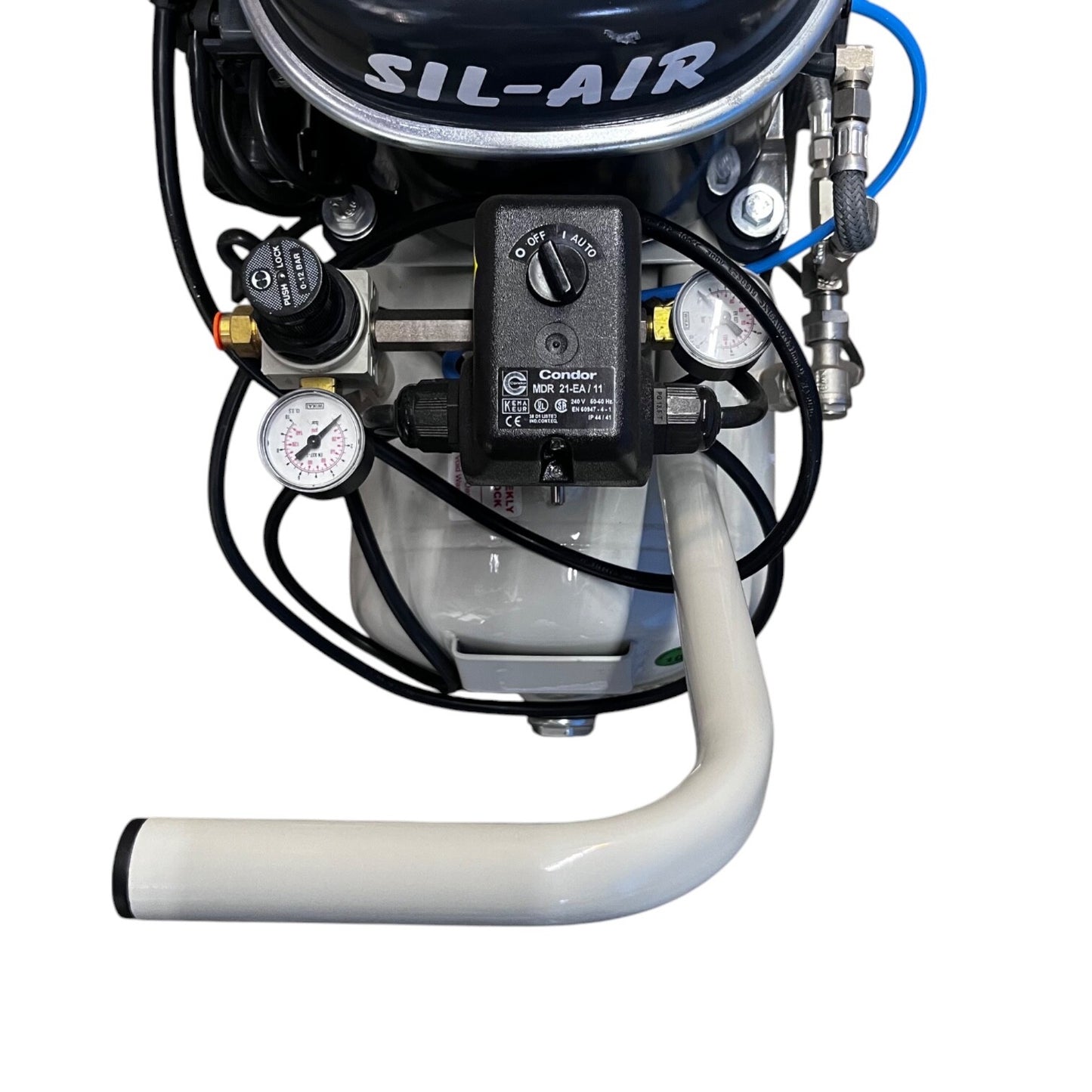 Sil-Air 100-24 2 x 1/2 HP 4.5 CFM 6 Gallon Portable Silent Air Compressor