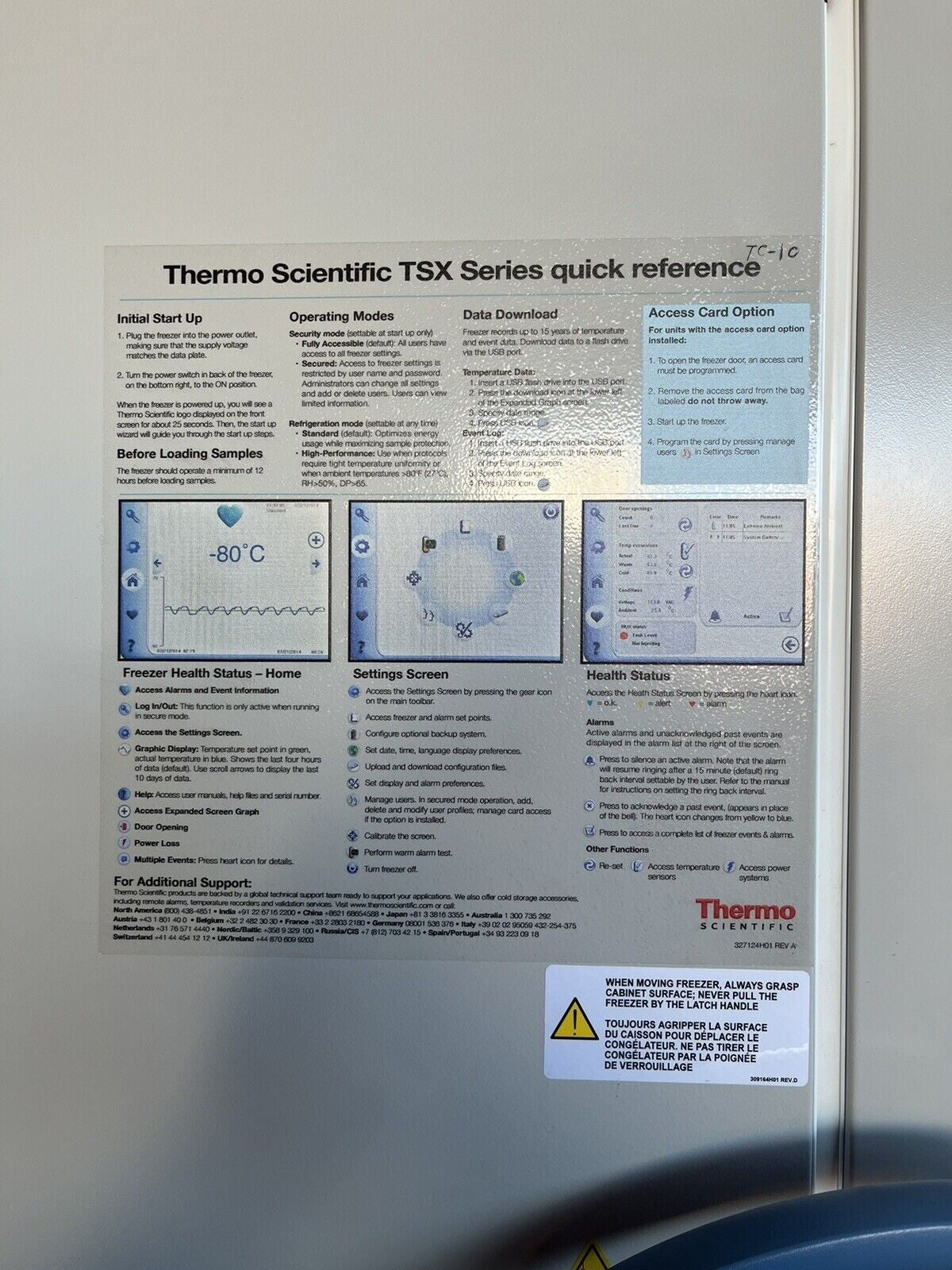 THERMO SCIENTIFIC TSX600D TSX Series Ultra-Low -86°C freezer 208-230V