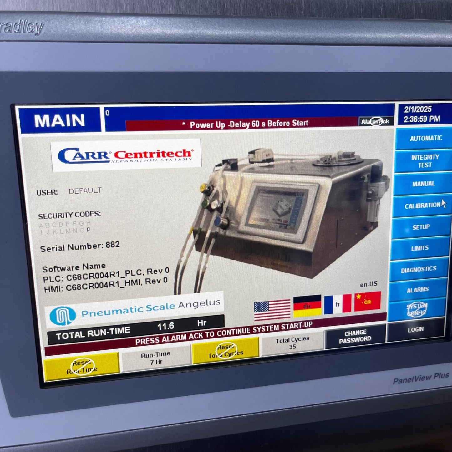 Carr Biosystems UFMini Pilot Single-Use Centrifuge WARRANTY