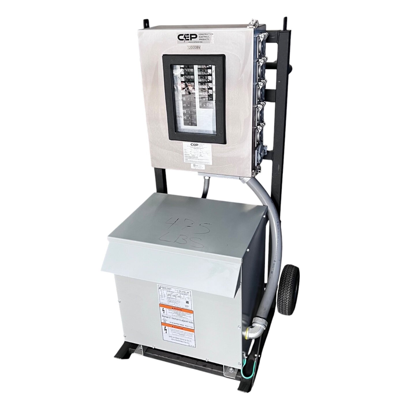 CEP Power Distribution Cart 6210PDC30-2 480V 60A Primary 120/208V 100A Secondary