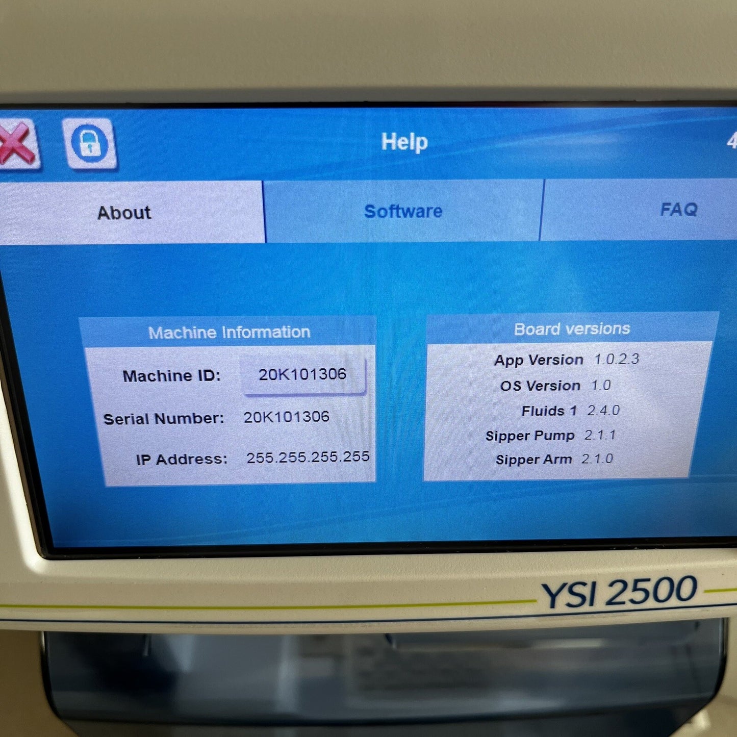 YSI 2500 Biochemistry Analyzer | MFG: 2020 | Maintenance Logs + Battery Backup
