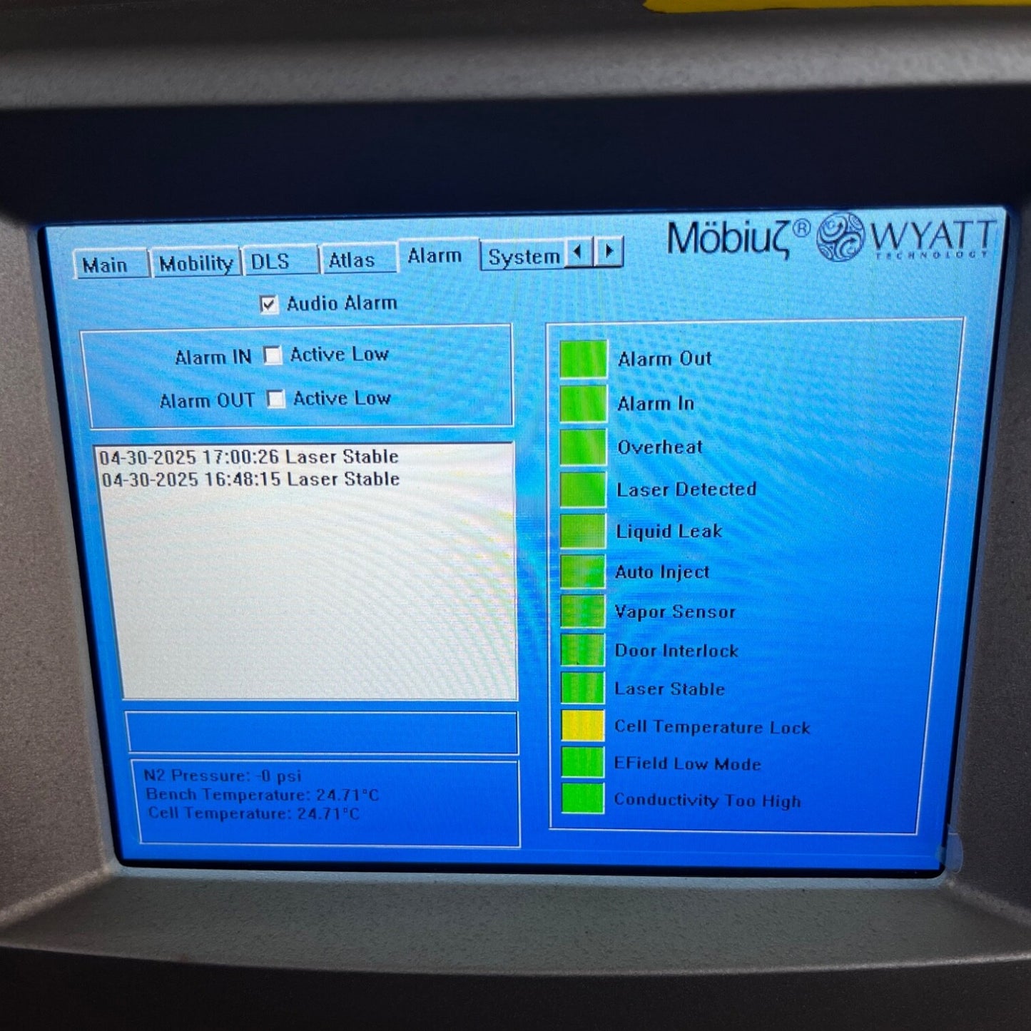 Wyatt Mobius DLS Zeta Potential Analyzer Photometer With Atlas Dynamics Software