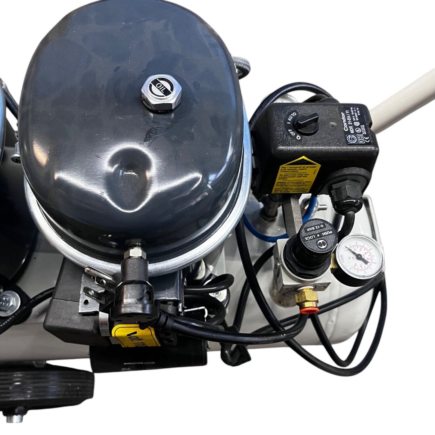 Sil-Air 100-24 2 x 1/2 HP 4.5 CFM 6 Gallon Portable Silent Air Compressor