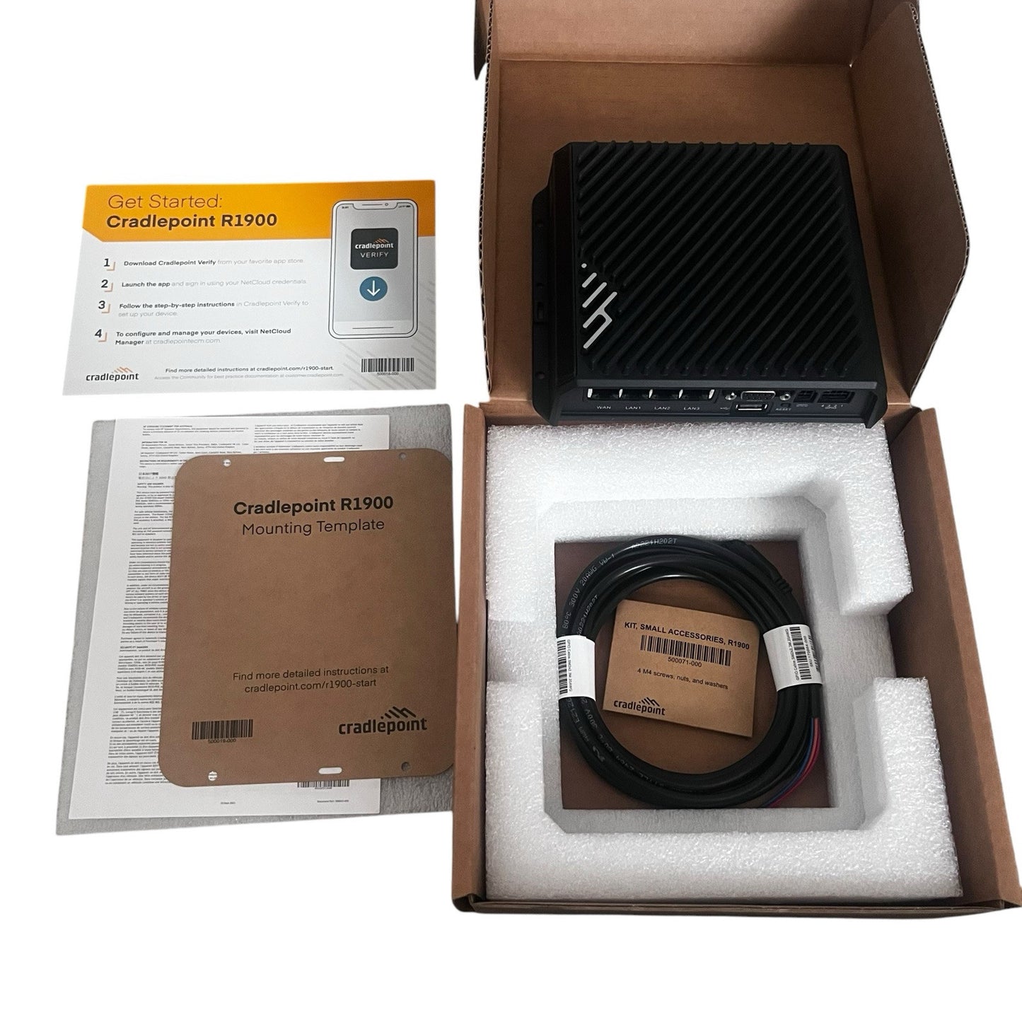 NEW CRADLEPOINT R1900 5GB DUAL-BAND WIRELESS WIFI 6 ROUTER WARRANTY
