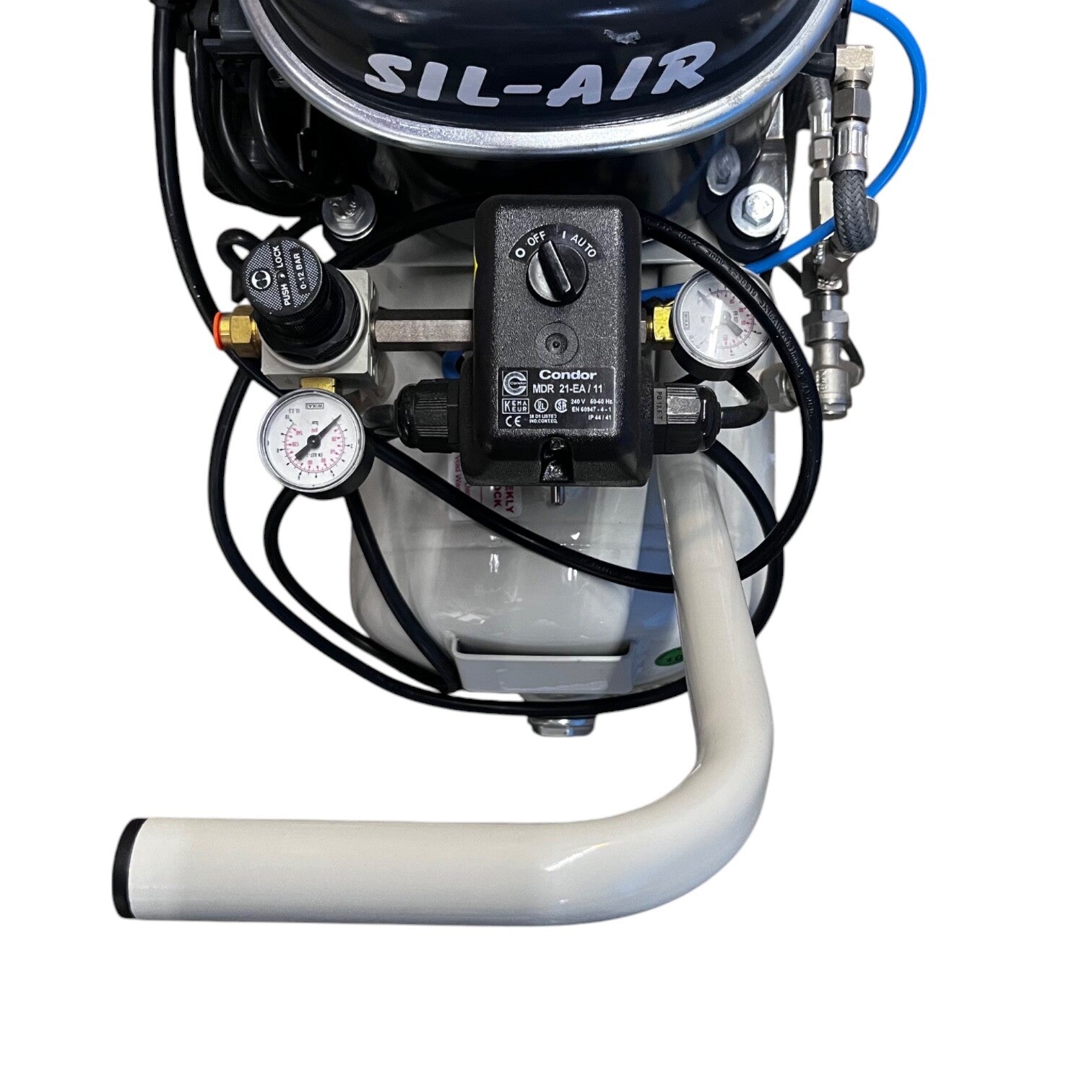 Sil-Air 100-24 2 x 1/2 HP 4.5 CFM 6 Gallon Portable Silent Air Compressor