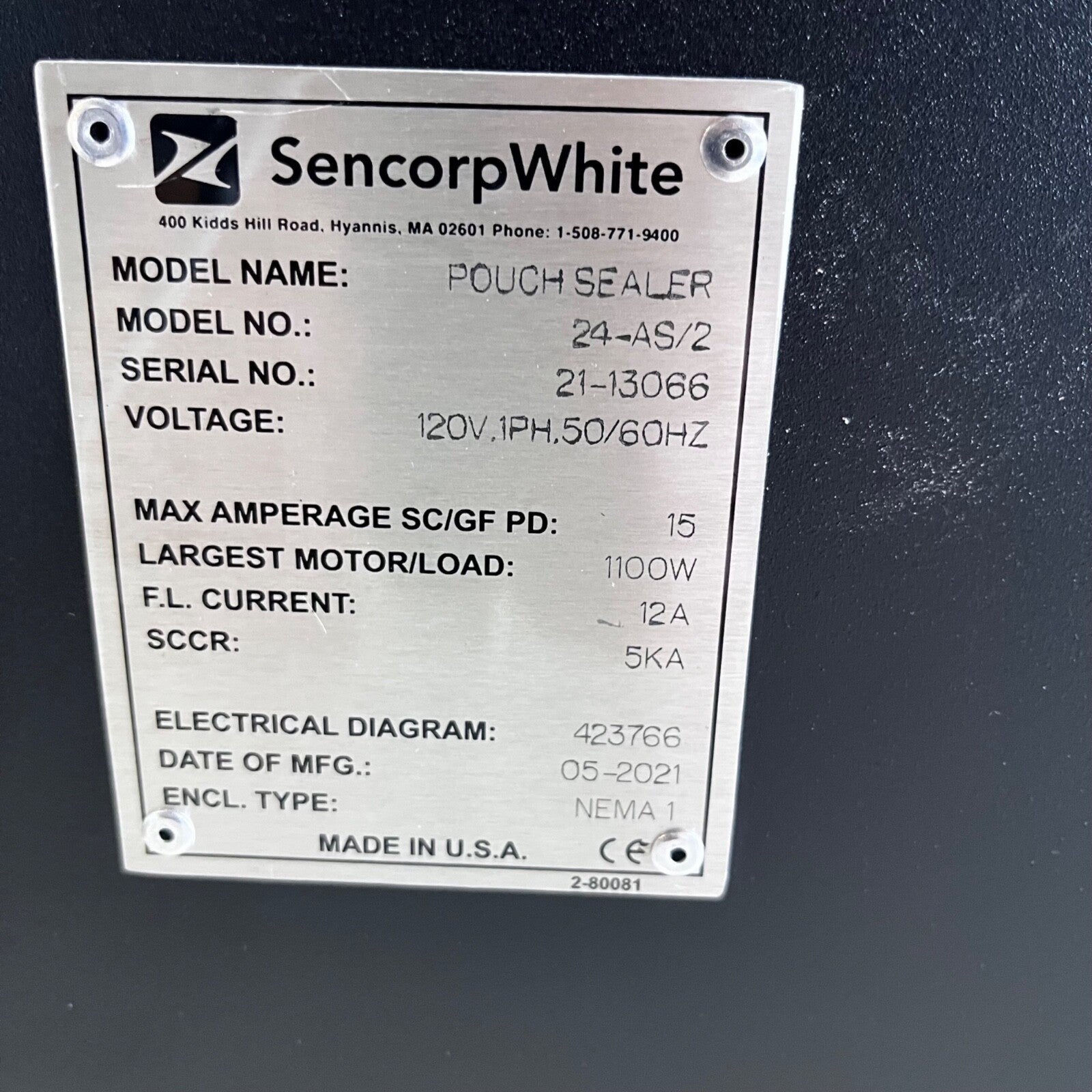2021 Sencorp CeraTek 24-as/2 Medical Pouch Heat Sealer 24" WARRANTY