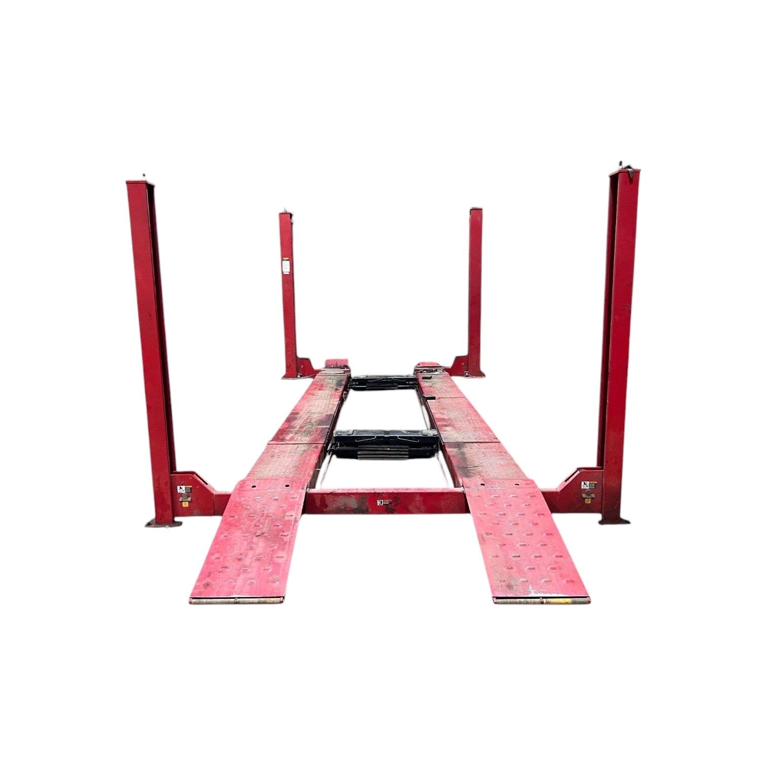 Rotary Lift ARO14N102Y 14000 lb Four Post Open Front Alignment Rack 21 ...