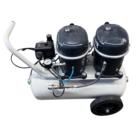 Sil-Air 100-24 2 x 1/2 HP 4.5 CFM 6 Gallon Portable Silent Air Compressor